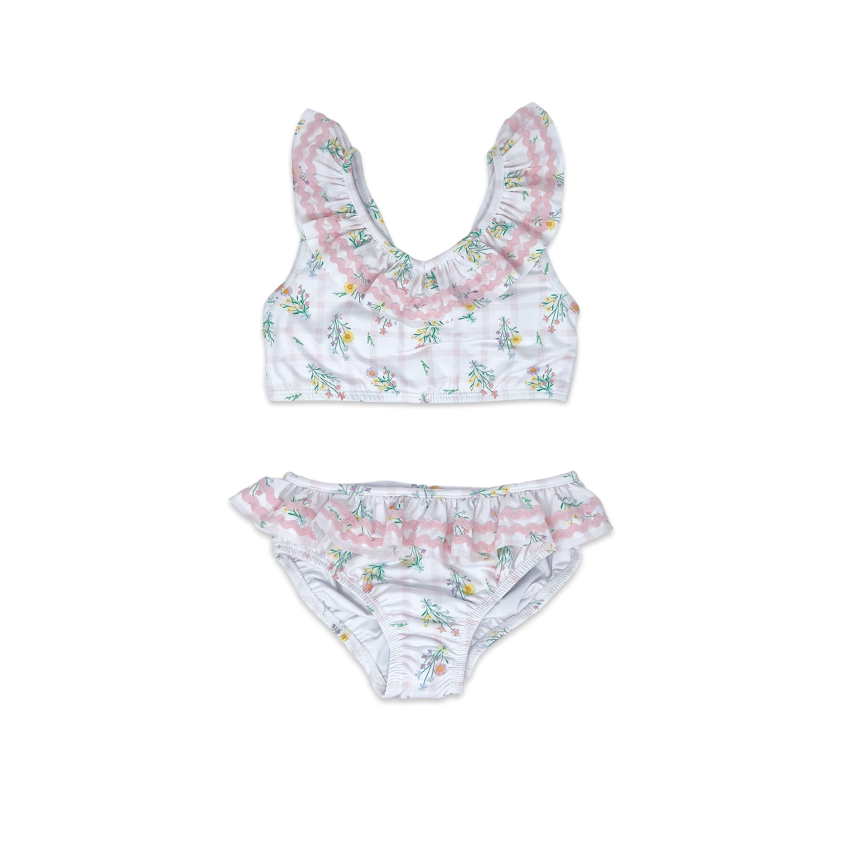 Brandy Two Piece Swimsuit  - Wilmington Wildflower Windowpane