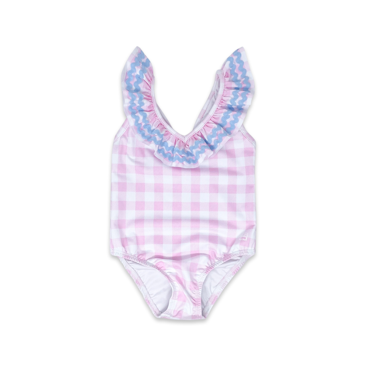 Brandy Swimsuit - Light Pink Buffalo Check