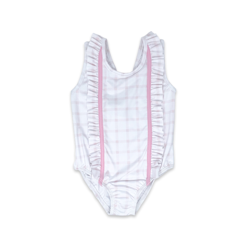 Molly Swimsuit - Wilmington Pink Windowpane