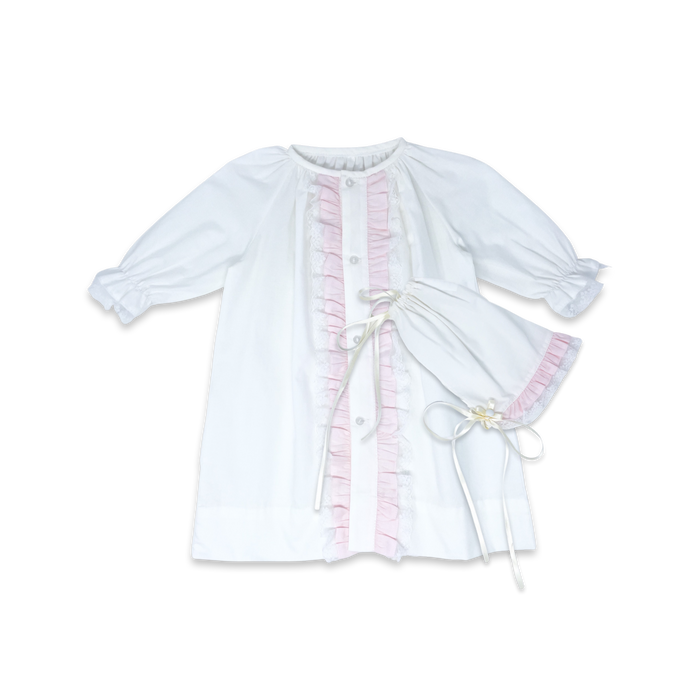 Timeless Daygown Set - Blessings White, Pink