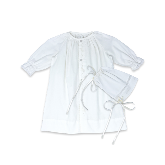 Vintage Daygown Set - Blessings White, Floral