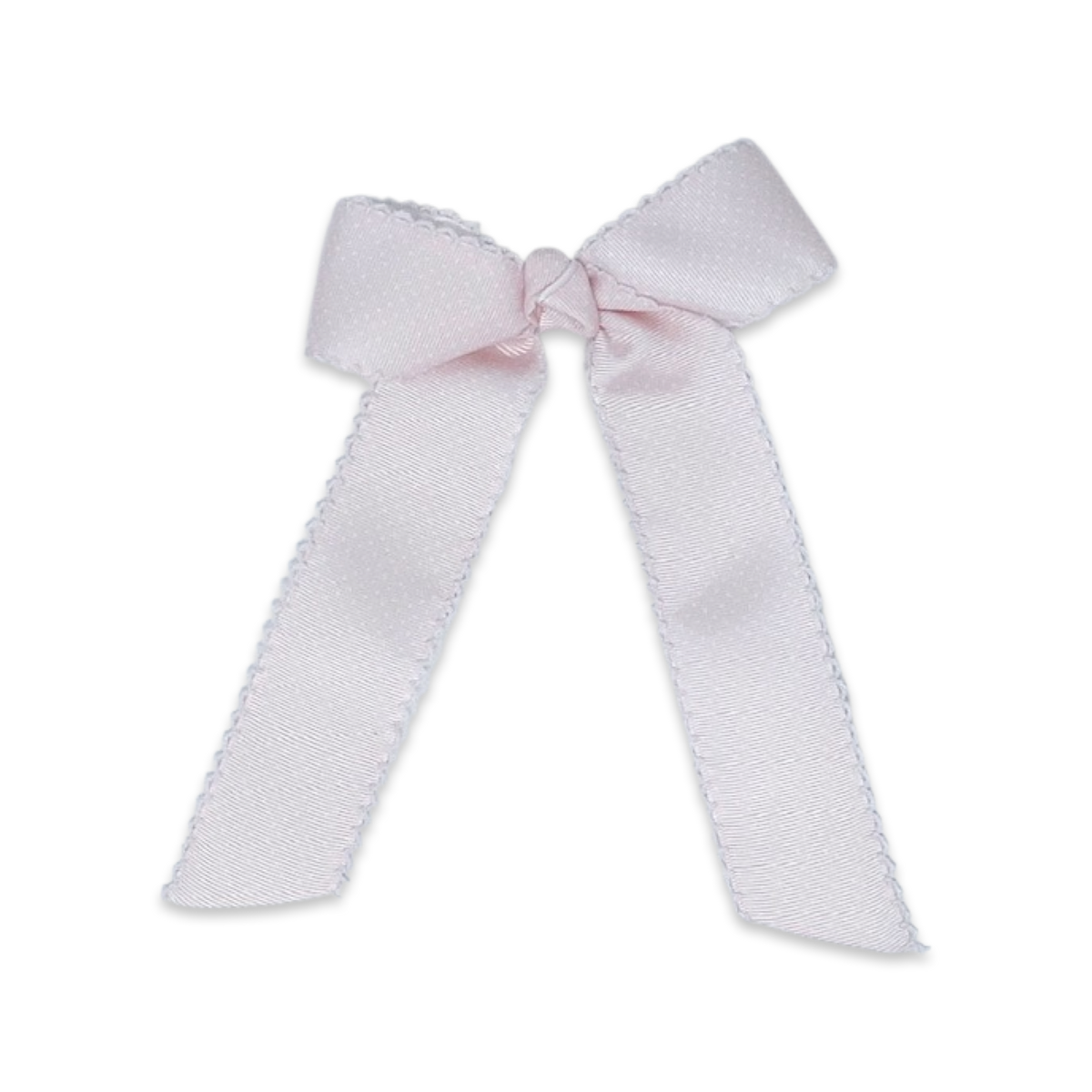 Lola Long Bow - Pink Bitty Dot