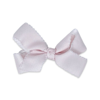 Hallie Hair Bow - Pink Bitty Dot