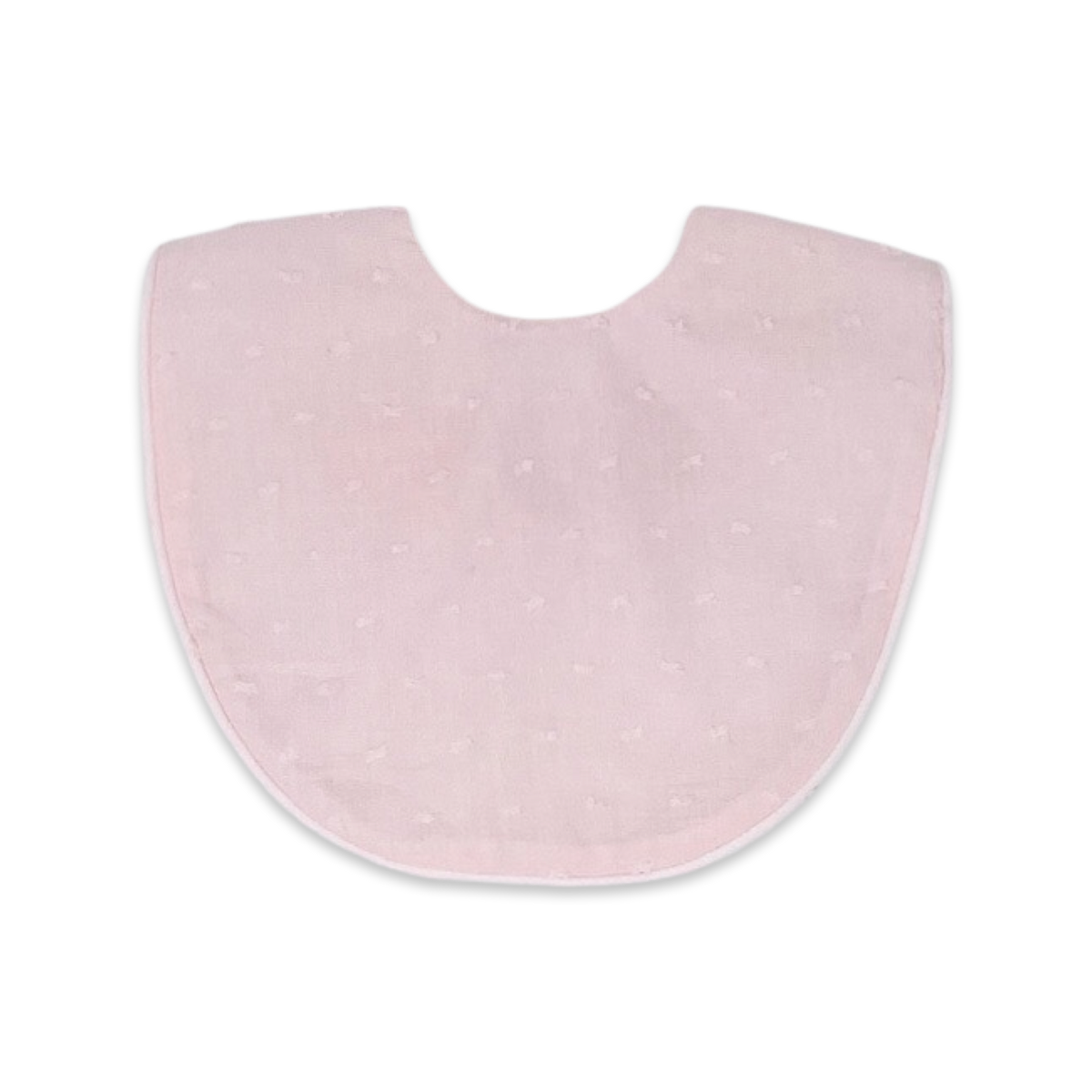 Heirloom Bib - Pink Swiss Dot