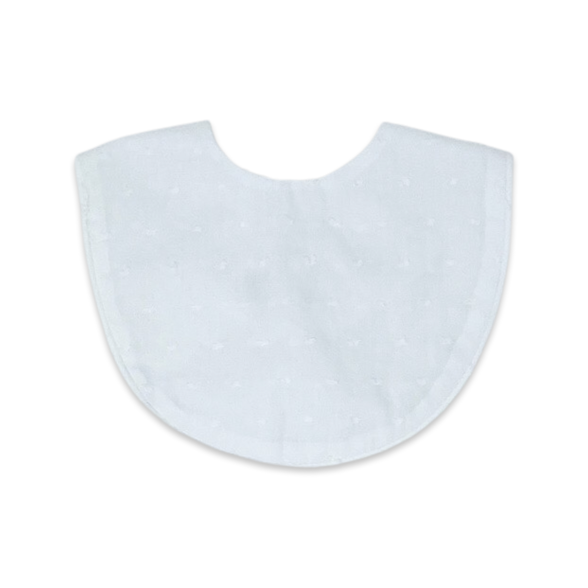 Heirloom Bib - White Swiss Dot