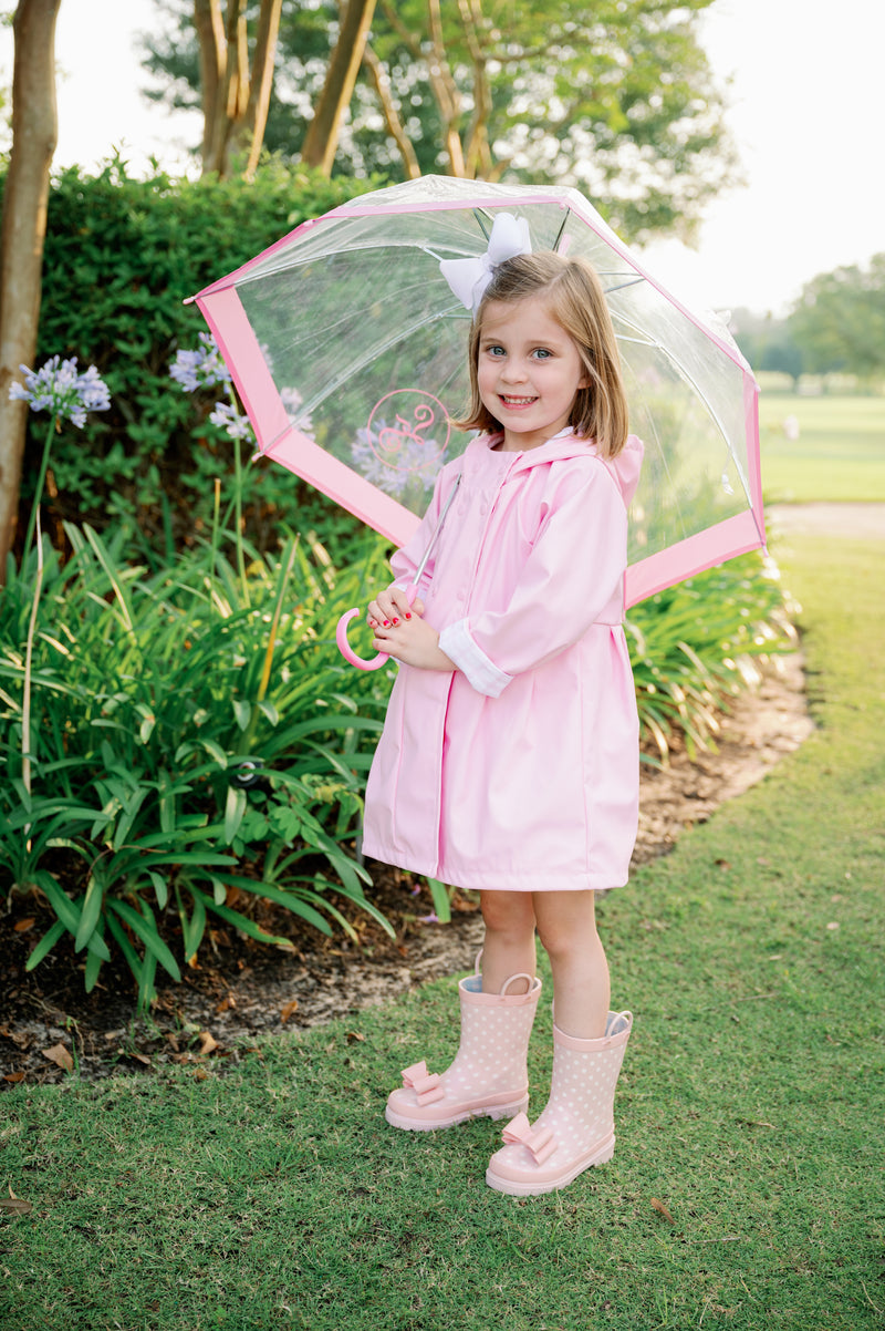 Rainy Day Raincoat - Pink, Wilmington Pink Windowpane