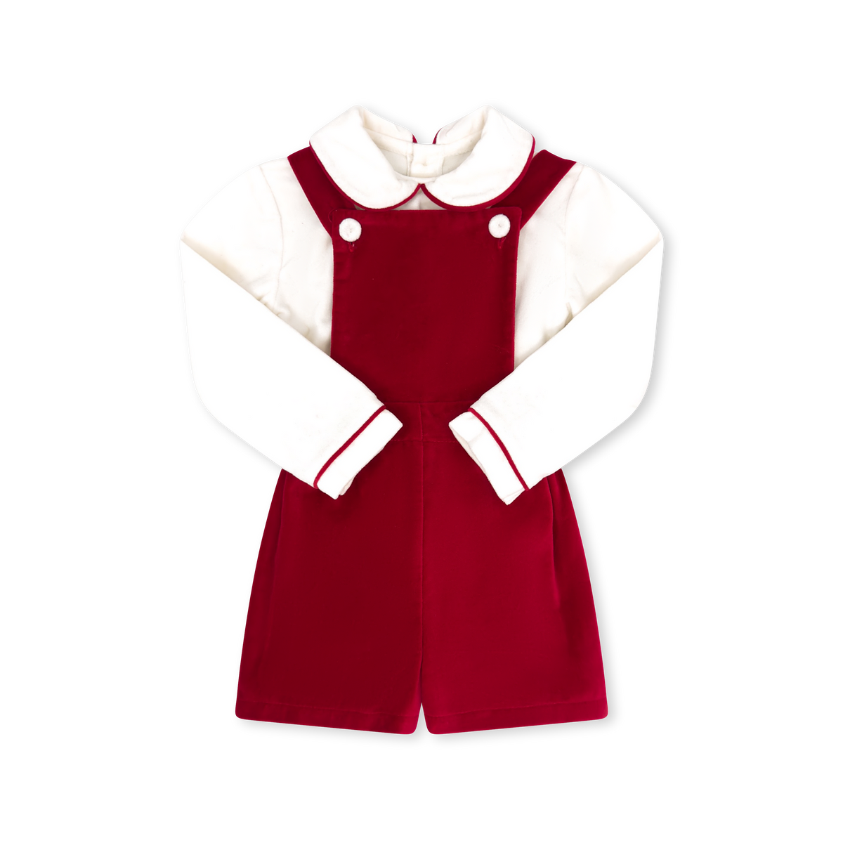 Arthur Apron Set - Ruby Red Velvet