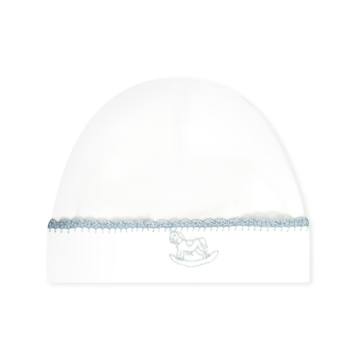 Baby Hat - Park White, Blue Rock a Bye Baby