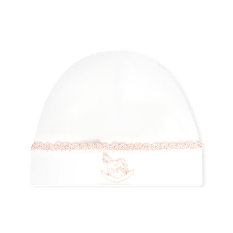 Baby Hat - Park White, Pink Rock a Bye Baby