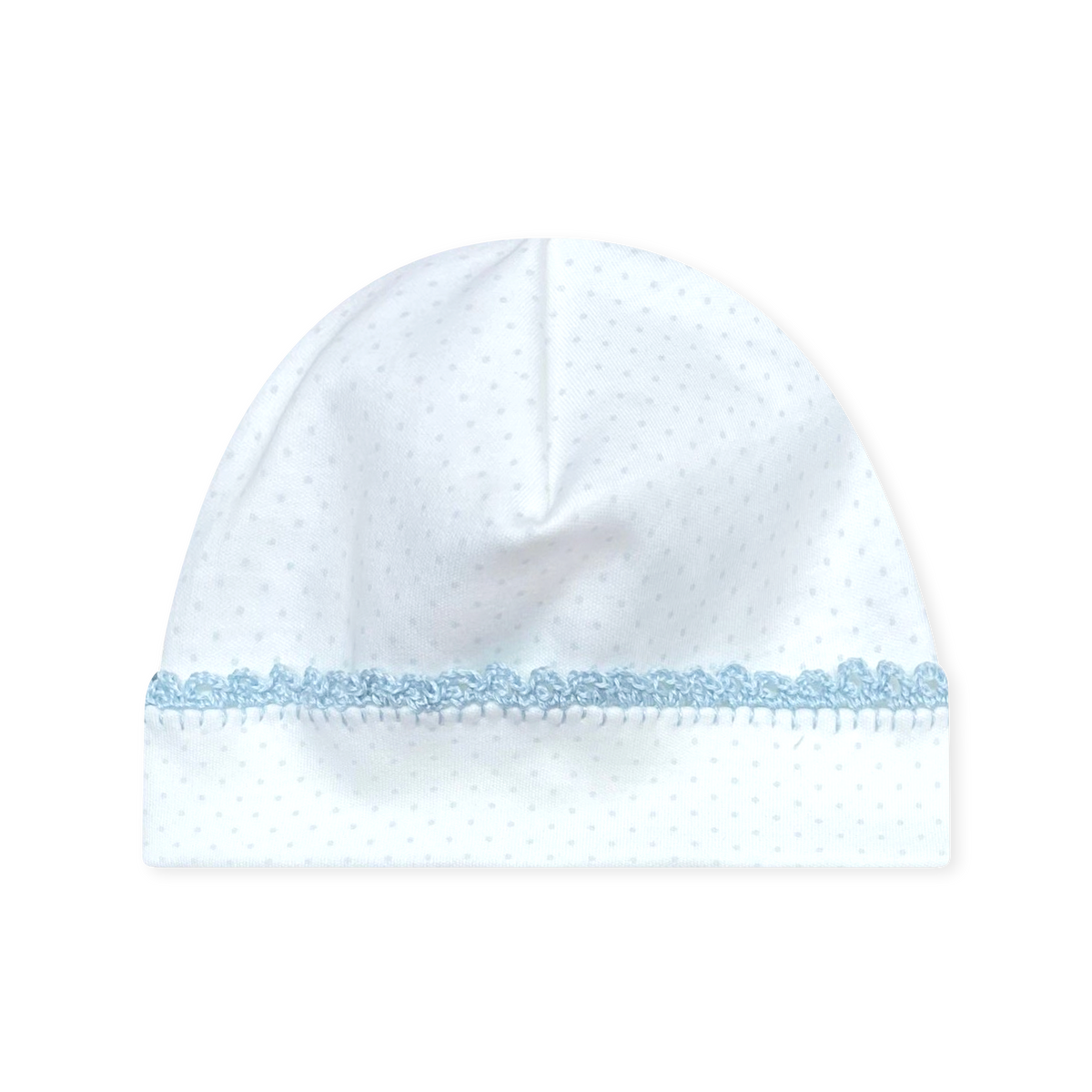 Baby Hat - Precious Blue Bitty Dot