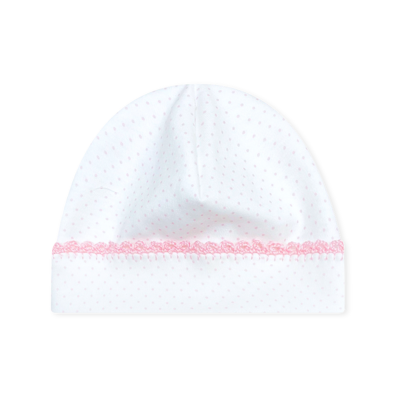 Baby Hat - Precious Pink Bitty Dot