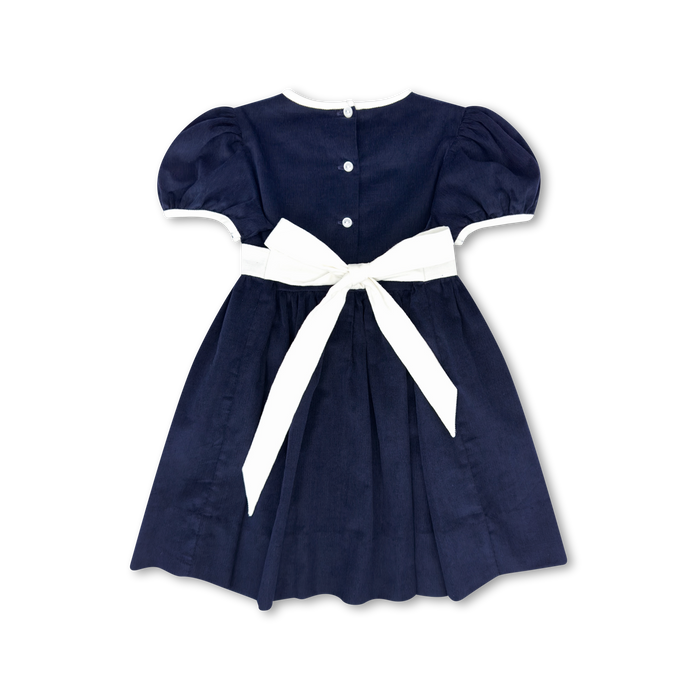 Ashley Dress - High Point Navy Cord