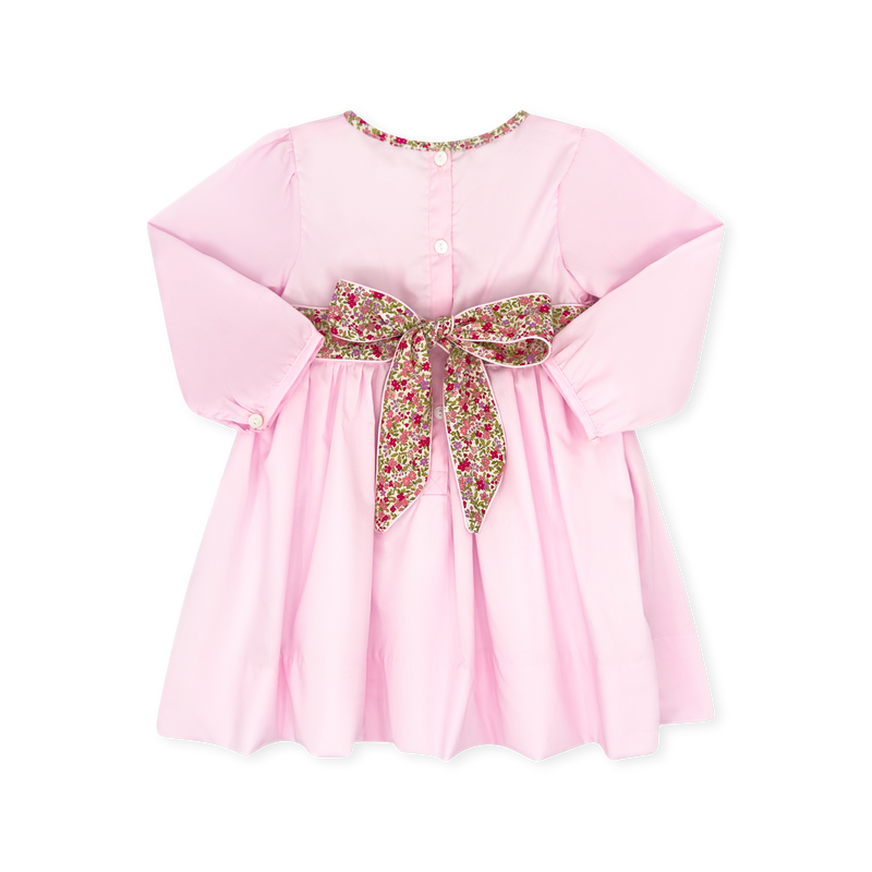 Blissful Band Dress Long Sleeve - Palmer Pink, Autumn Meadow Floral