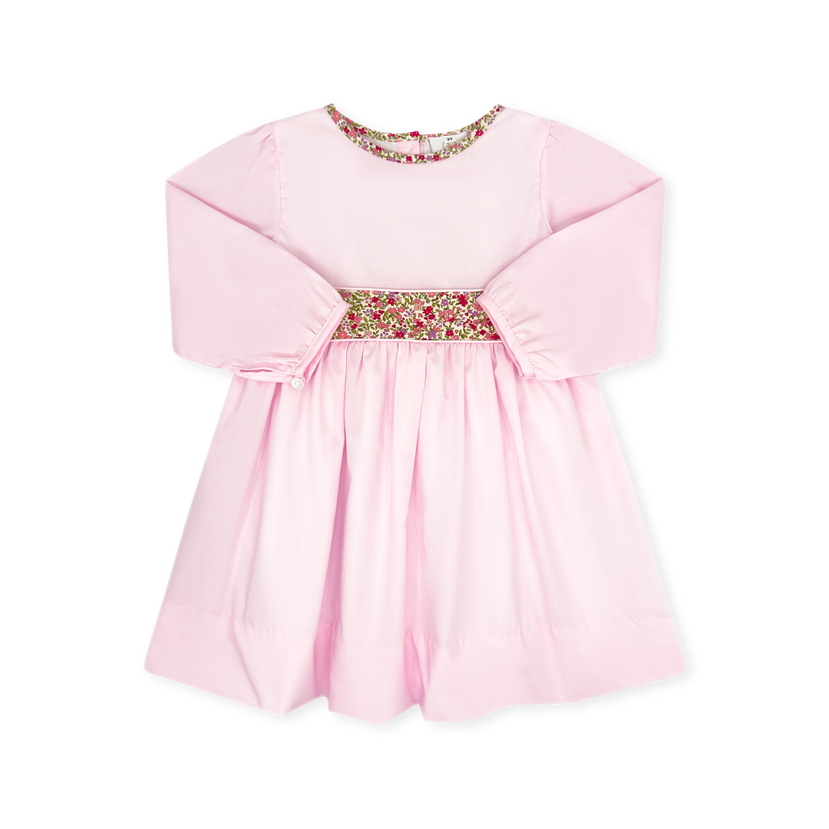 Blissful Band Dress Long Sleeve - Palmer Pink, Autumn Meadow Floral