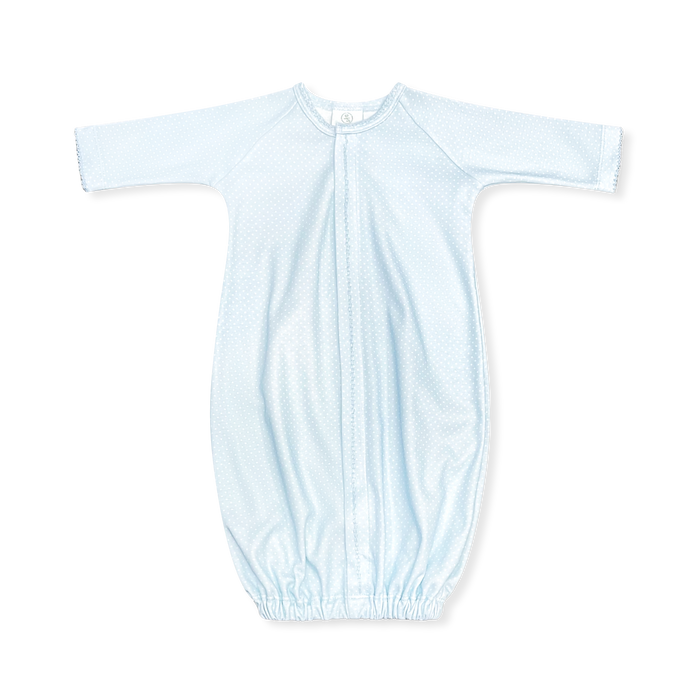 Snuggle Me Saque - Bellevue Blue Bitty Dot