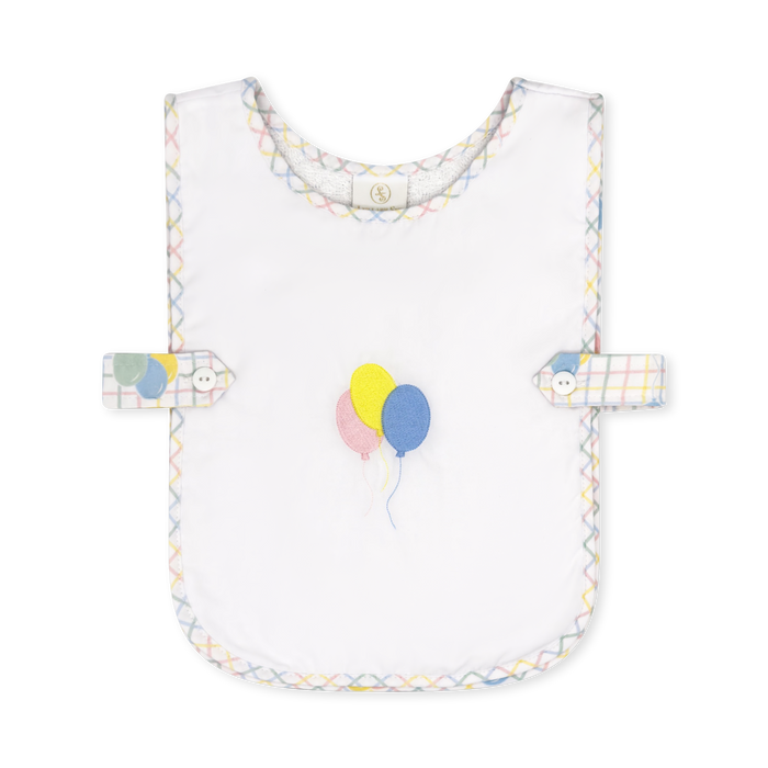 Celebration Bib - Party Time Balloon Plaid