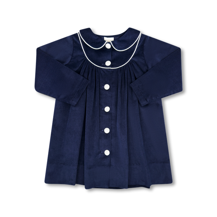 Collette Coat - High Point Navy Cord Cord