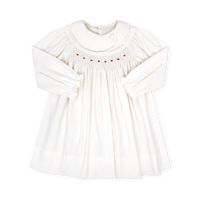 Courtney Dress Long Sleeve - Dreamy White Cord