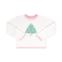 Cozy Up Sweater - Sterling White, Tree, Pink