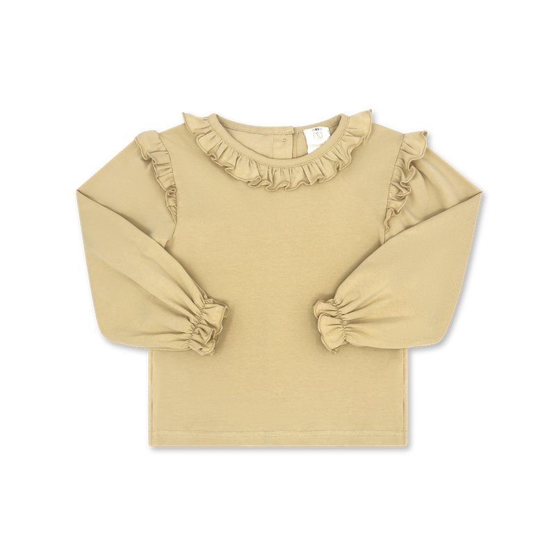 Evelyn Blouse Long Sleeve - Kennedy Khaki