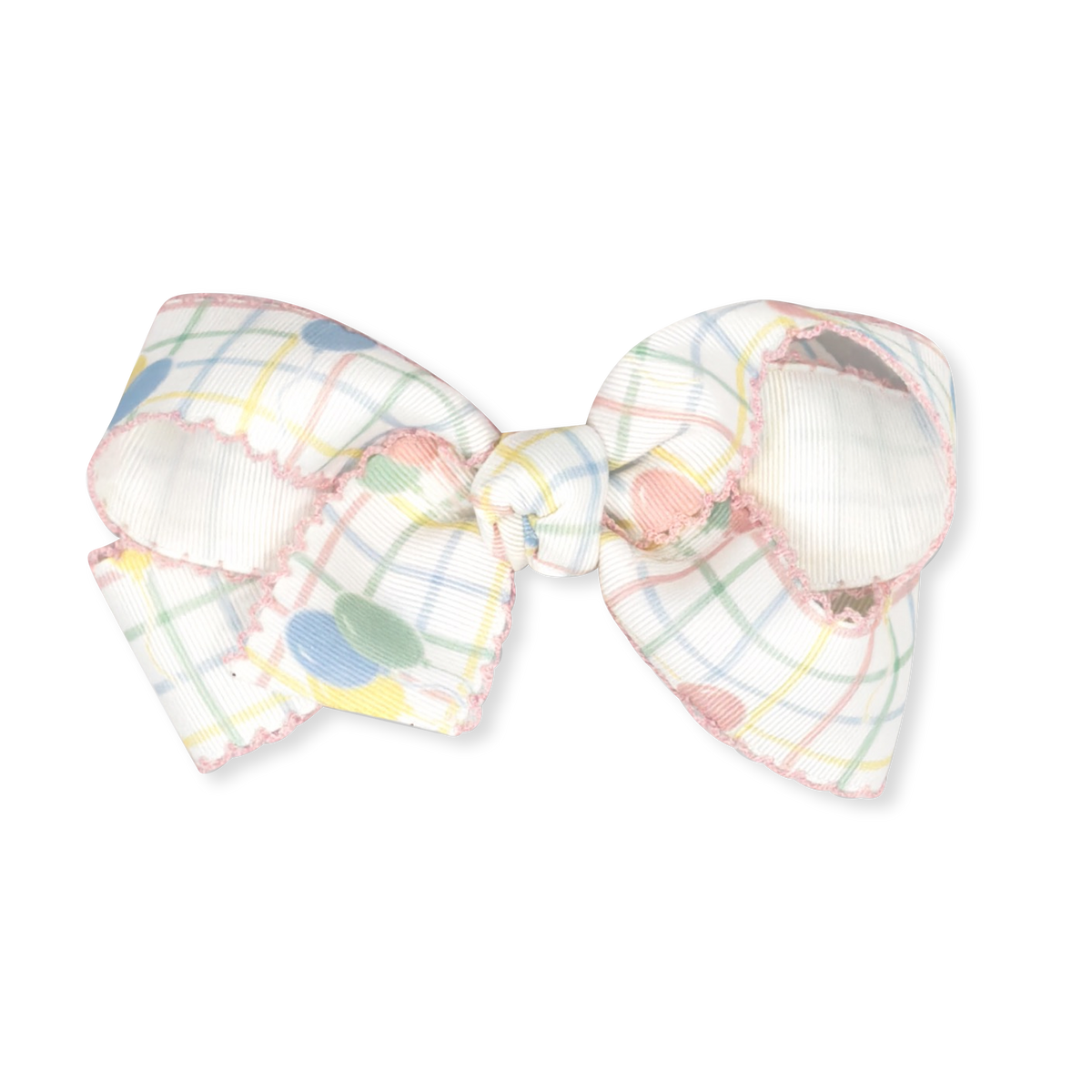 Hallie Hair Bow - Party Time Balloon Plaid