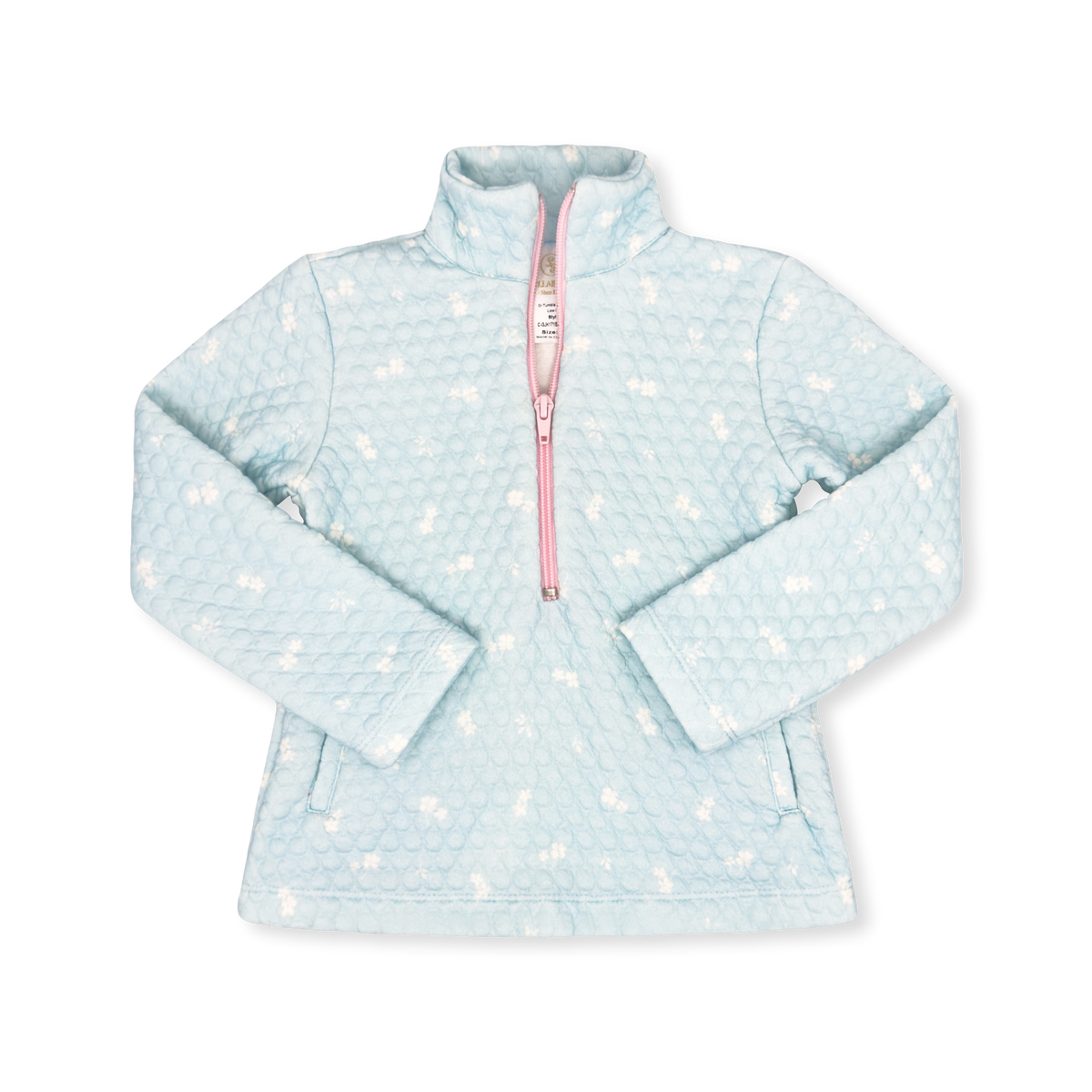 Heather Half Zip - Foster Blue Floral