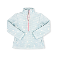 Heather Half Zip - Foster Blue Floral