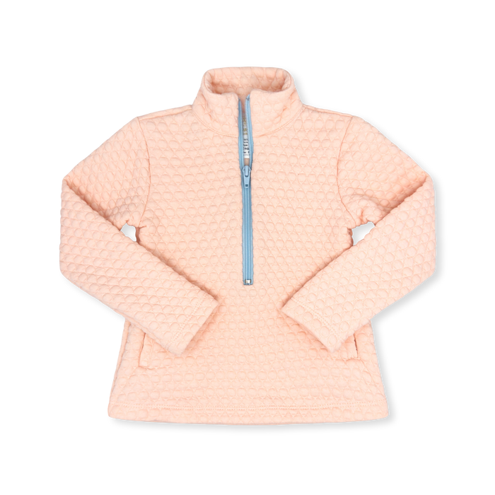 Heather Half Zip - Paris Pink Quilted