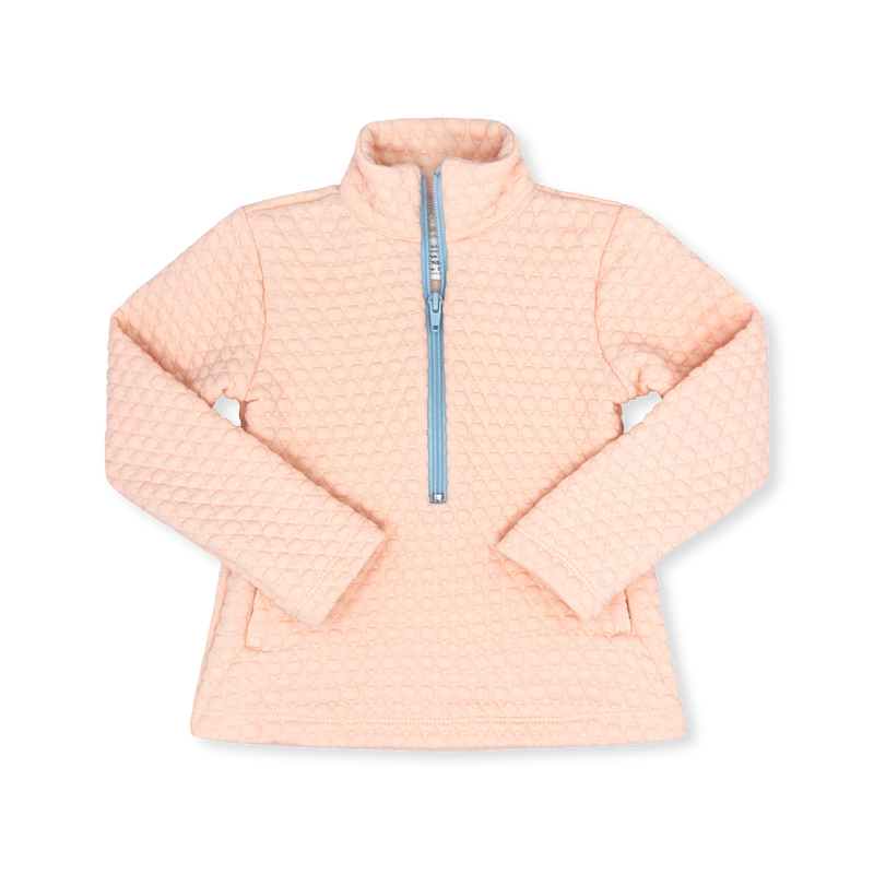 Heather Half Zip - Paris Pink Quilted