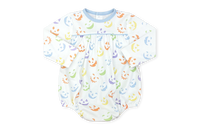 Mother May I Bubble Long Sleeve - Peek-A-Boo, Park Blue