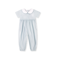 Rover Romper - Bellevue Blue Bitty Dot