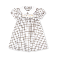 Ruth Ribbon Dress - King Street Windowpane