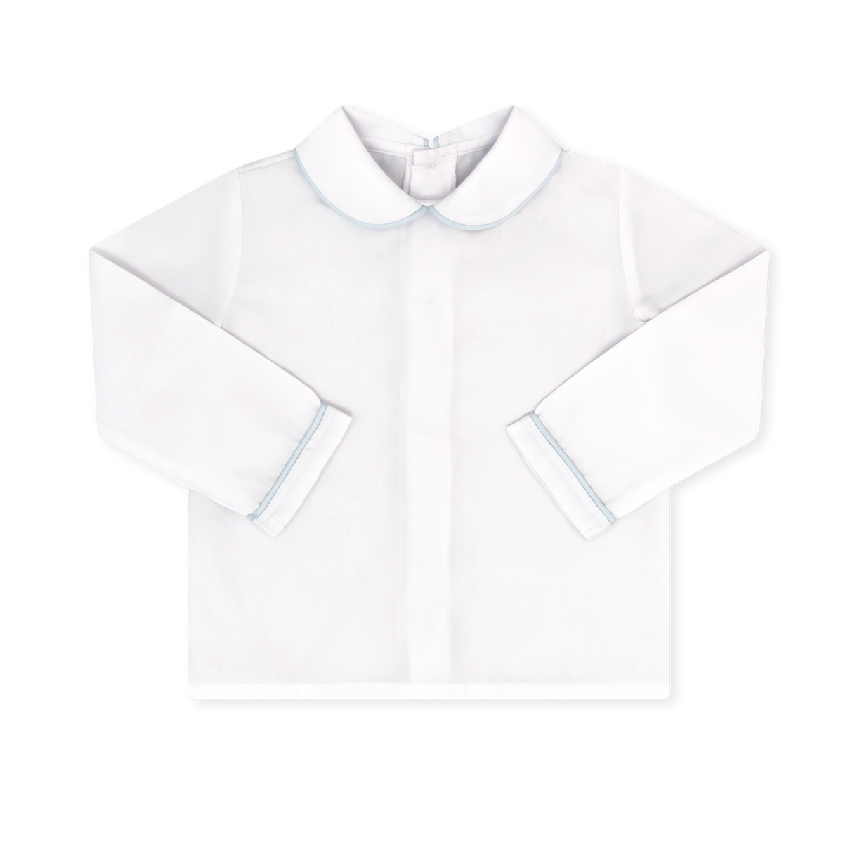 Sibley Shirt Long Sleeve - White, Classic Blue