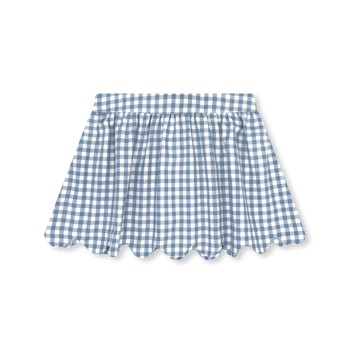 Susie Skirt - Stone Blue Check