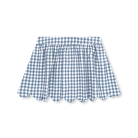 Susie Skirt - Stone Blue Check