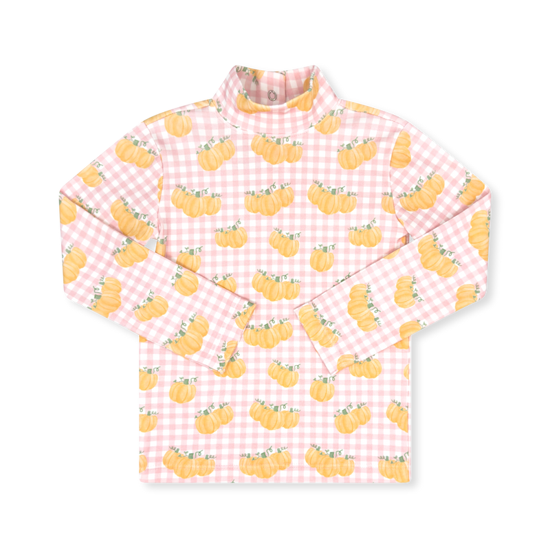 Tiny Tot Turtleneck - Little Pumpkin, Pink