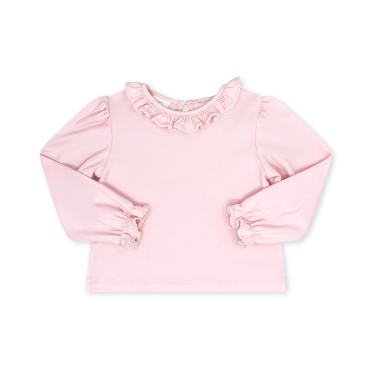 Bella Blouse Long Sleeve - Perfectly Pink Knit