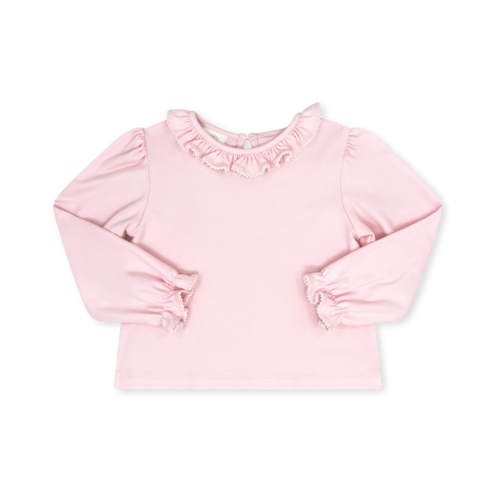 Bella Blouse Long Sleeve - Perfectly Pink Knit