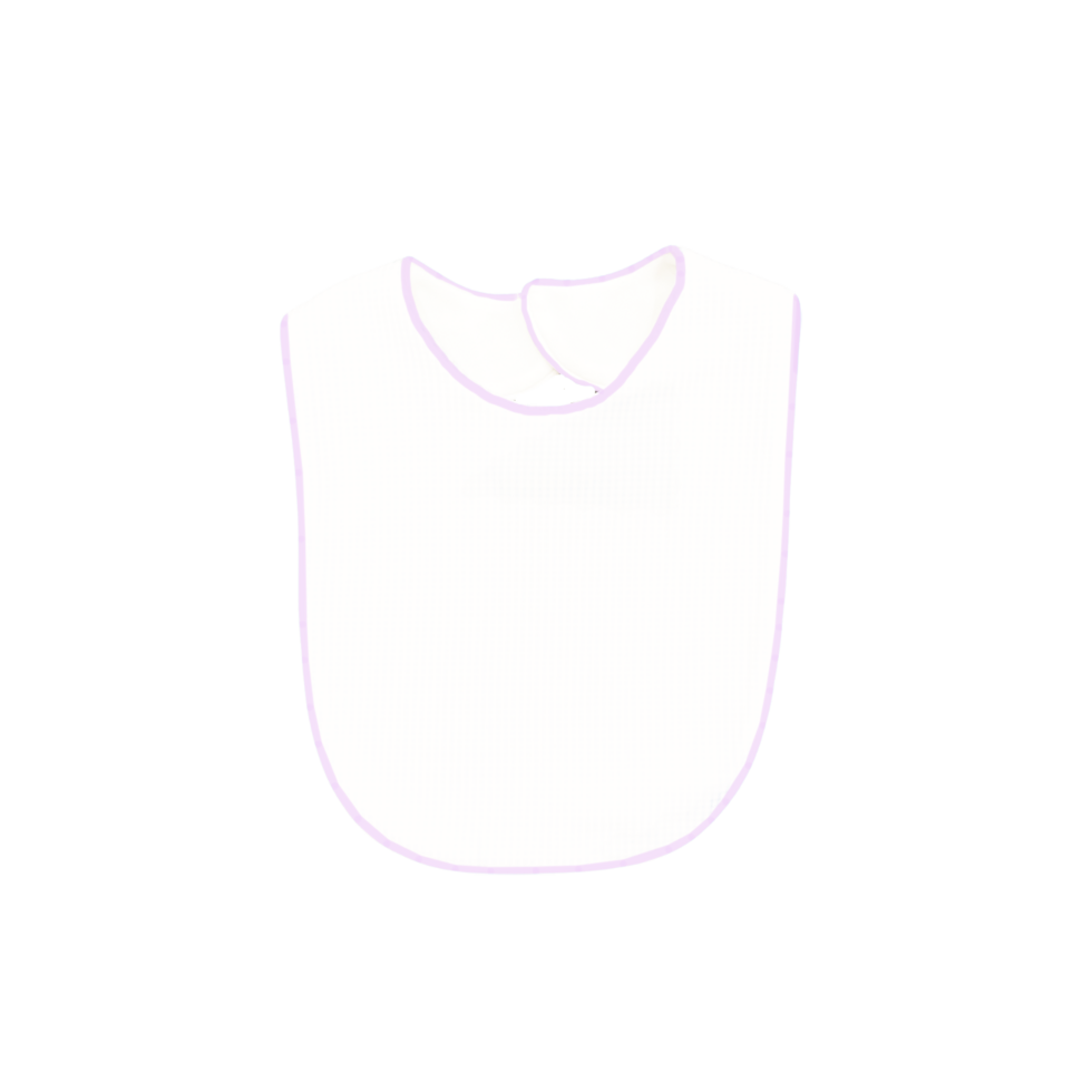 Heirloom Bib - Park White, Park Pink