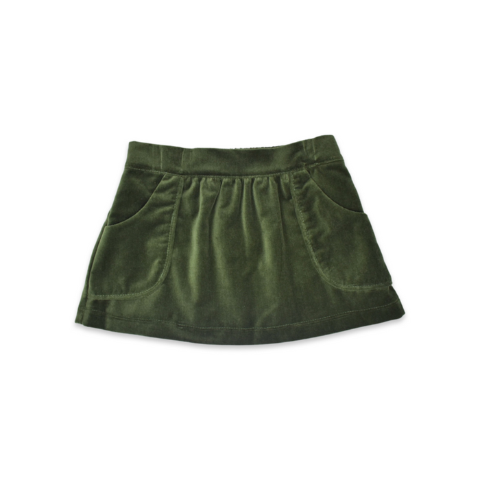 Isabella Skirt - Gracious Green Velvet