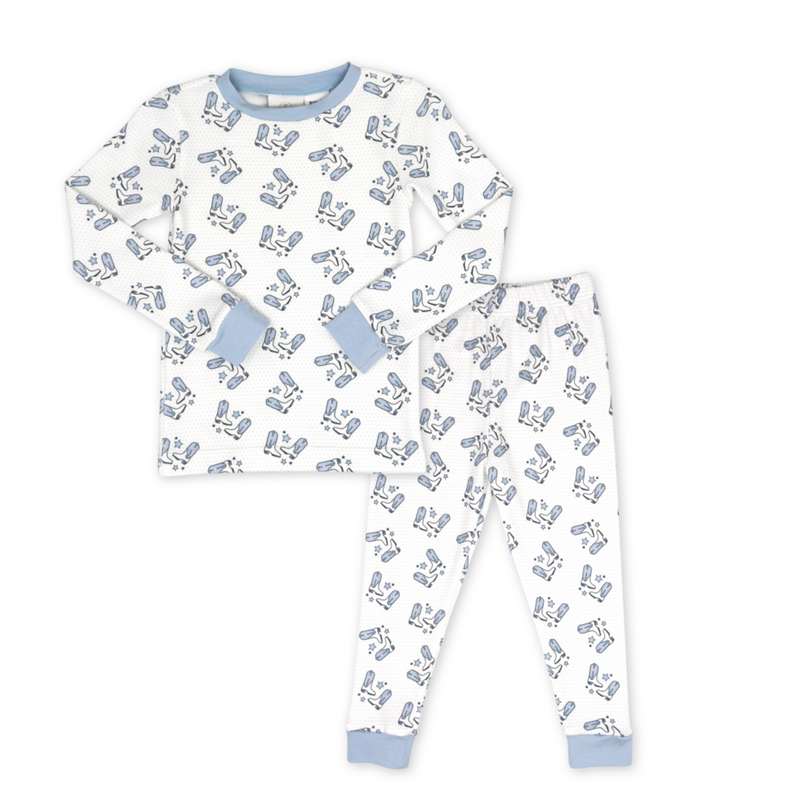 Sweet Pea PJ Set - The Two Step, Park Blue