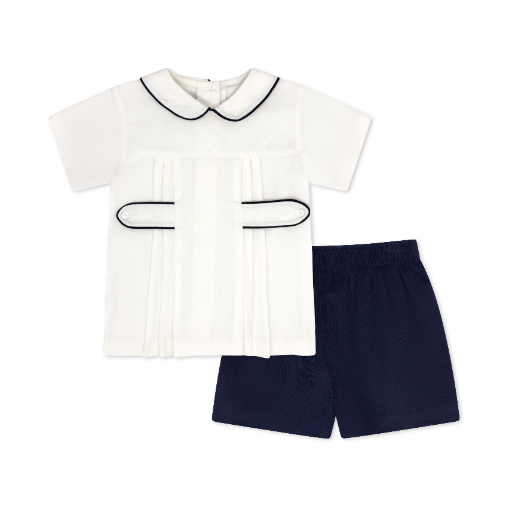 Andrew Short Set - High Point White Cord, High Point Navy Cord