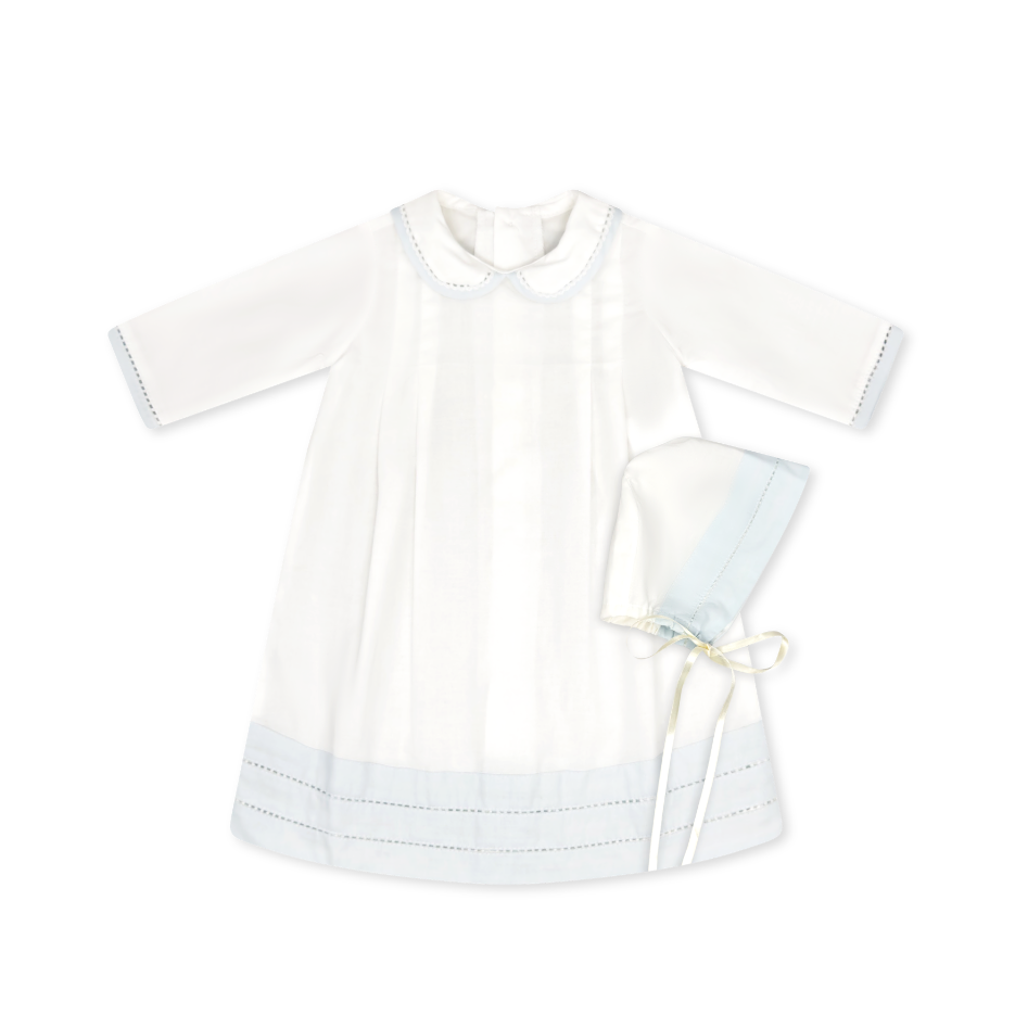 Classic Daygown Set - Blessings White, Blessings Blue