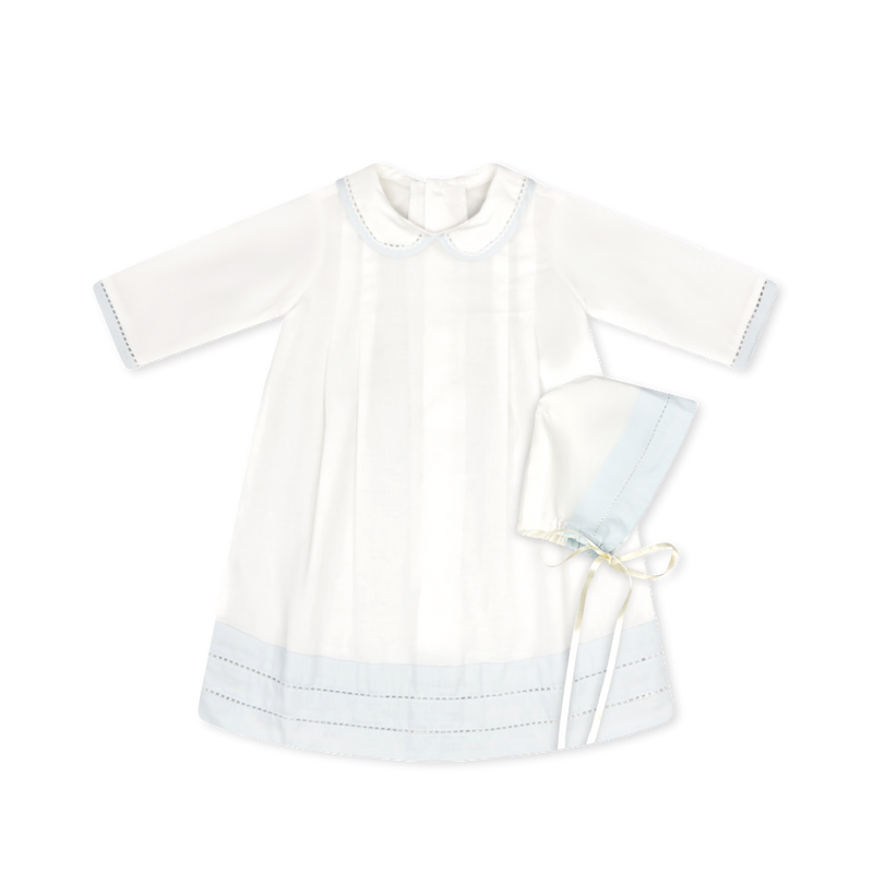 Classic Daygown Set - Blessings White, Blessings Blue