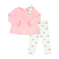 Madeline Legging Set - Pensacola Pink, Party Time Balloon Plaid