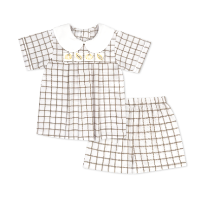 Noah Ribbon Short Set - King Street Windowpane