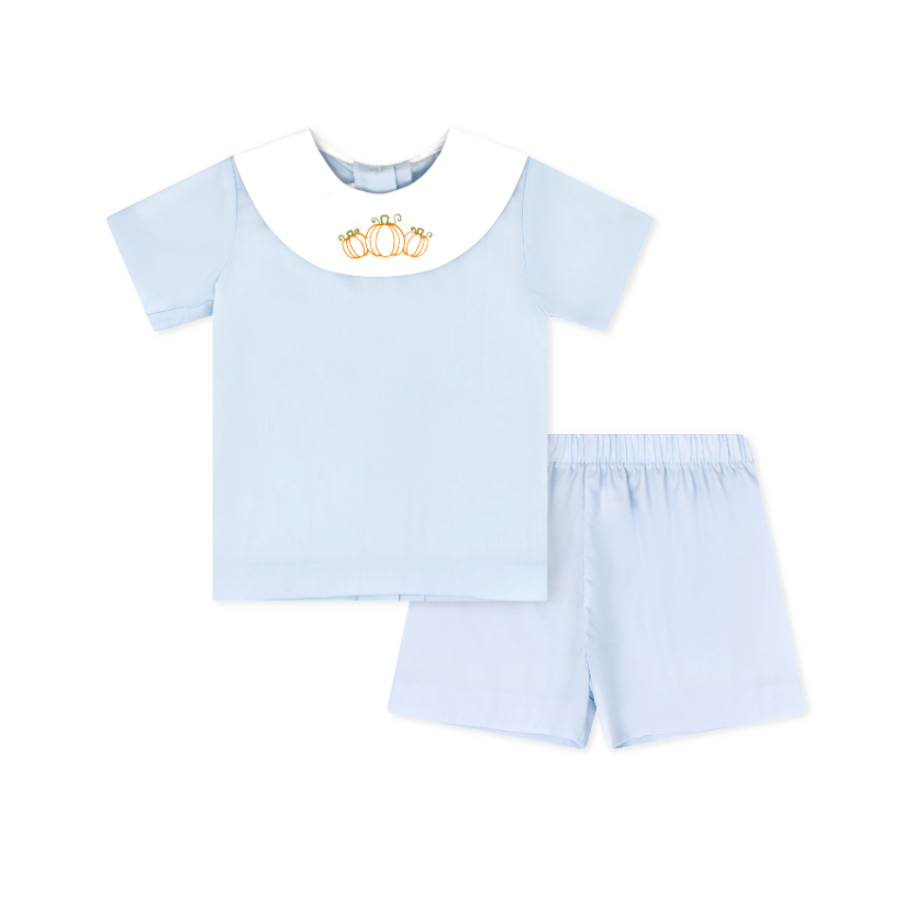 Owen Short Set - Classic Blue Broadcloth