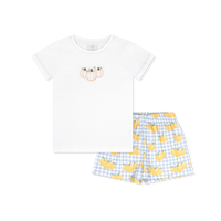 Preston Short Set - Park White, Little Pumpkin