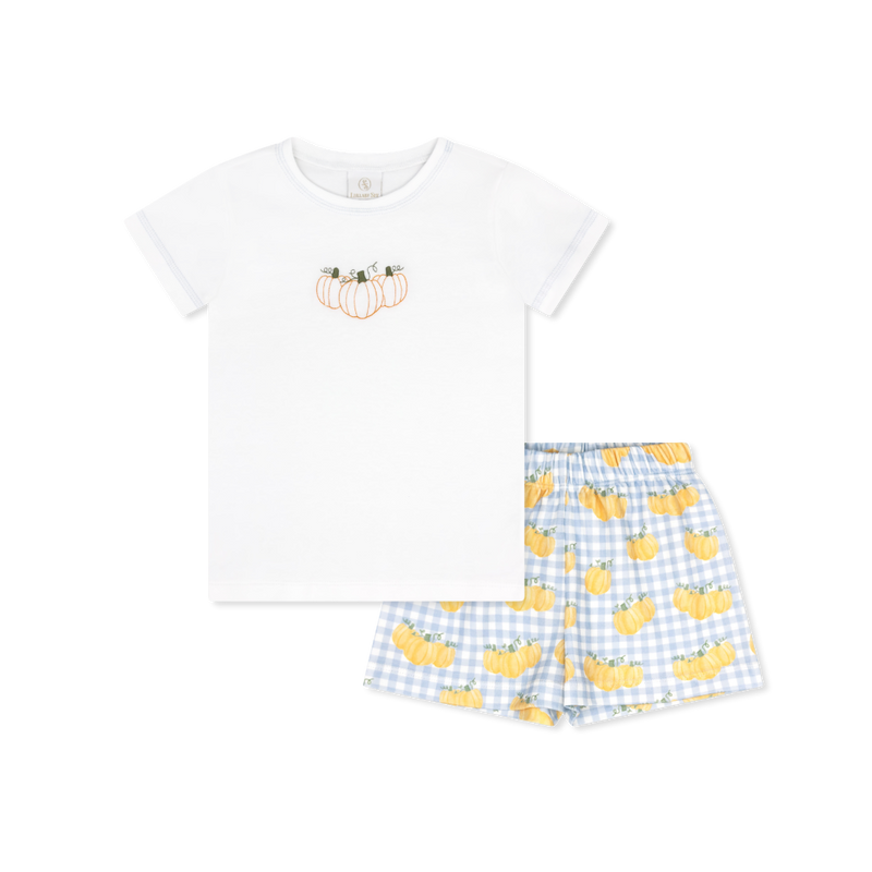 Preston Short Set - Park White, Little Pumpkin