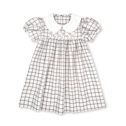 Ruth Ribbon Dress - King Street Windowpane